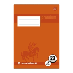 STAUFEN PREMIUM Briefblock PREMIUM LIN 23 - A4, 90 g/qm, 50 Blatt, rautiert