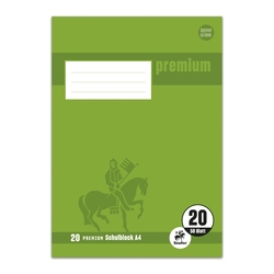 STAUFEN PREMIUM Schulblock PREMIUM LIN 20 - A4, 50 Blatt, 90 g/qm, blanko