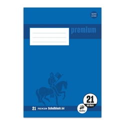 STAUFEN PREMIUM Schulblock PREMIUM LIN 21 - A4, 50 Blatt, 90 g/qm, liniert