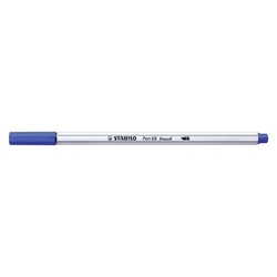 STABILO Premium-Filzstift Pinselspitze Pen 68 brush - Einzelstift - ultramarinblau