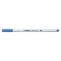 STABILO Premium-Filzstift Pinselspitze Pen 68 brush - Einzelstift - dunkelblau