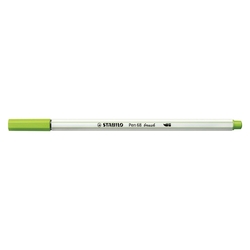 STABILO Premium-Filzstift Pinselspitze Pen 68 brush - Einzelstift - laubgrün