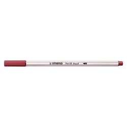STABILO Premium-Filzstift Pinselspitze Pen 68 brush - Einzelstift - dunkelrot