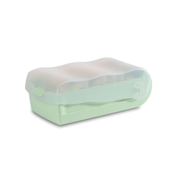HAN Karteibox CROCO DIN A7 quer,für 900 Karten, transluzent-pastellgrün