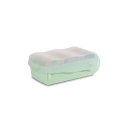 HAN Karteibox CROCO DIN A8 quer, fü 500 Karten, transluzent-pastellgrün