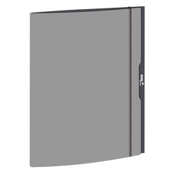 RNK Zeichenmappe friendly grey - A4, 3 Klappen mit Gummizug, Karton