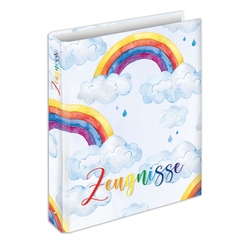 RNK Zeugnisringbuch Rainbow - A4, 4 Ring-Mechanik