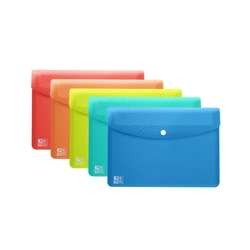 OXFORD URBAN Brieftaschen - A6, PP, transluzent, 5 Stück sortiert