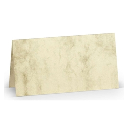 RÖSSLER Tischkarte Paperado - 10 x 10 cm, 200 g/qm, chamois marmora