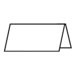 RÖSSLER Tischkarte Paperado - 10 x 10 cm, 220 g/qm, weiß gerippt