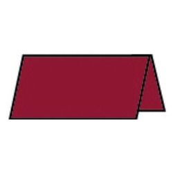 RÖSSLER Tischkarte Paperado - 10 x 10 cm, 220 g/qm, rosso gerippt