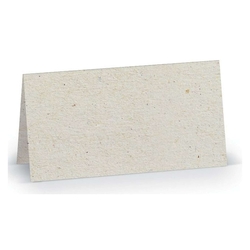 RÖSSLER Tischkarte Paperado - 10 x 10 cm, 240 g/qm, terra vanilla