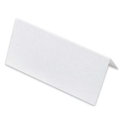 RÖSSLER Tischkarte Paperado - 10 x 10 cm, 250 g/qm, marble white metallic