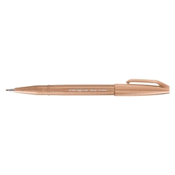 PENTEL Kalligrafiestift Sign Pen Brush - Pinselspitze, hellbraun