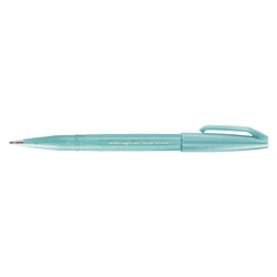PENTEL Kalligrafiestift Sign Pen Brush - Pinselspitze, azurblau