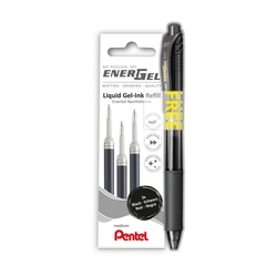 PENTEL Gelmine Energel - 0,35 mm, schwarz, Aktion 3er Set inkl. Gratis-Stift