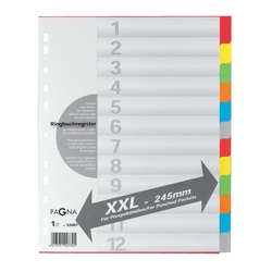 PAGNA Register 12 teilig 6 farbig &uuml;berbreit