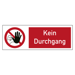 Bodenmarkierung Verbotsschild Kein Durchgang