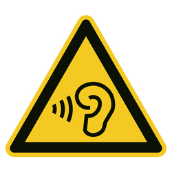 Warnzeichen Warnung vor hoher Lautstärke DIN EN ISO 7010 W087