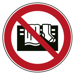 Verbotszeichen Ger&auml;t nicht abdecken DIN EN ISO 7010 P081