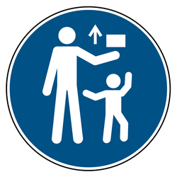Gebotszeichen Von Kindern fernhalten DIN EN ISO 7010 M055