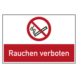 Bodenaufkleber Verbotszeichen Rauchen verboten