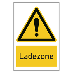 Warnzeichen Ladezone Kombischild