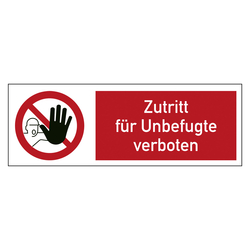 Bodenmarkierung Verbotsschild Zutritt f&uuml;r Unbefugte verboten