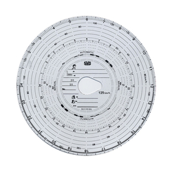 Diagrammscheiben bis 125 km/h, Pack á 100 Stück
