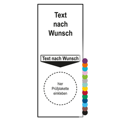 Grundplakette mit Wunschtext