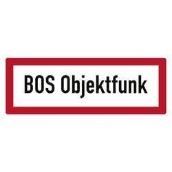 Feuerwehrzeichen BOS Objektfunk DIN 4066