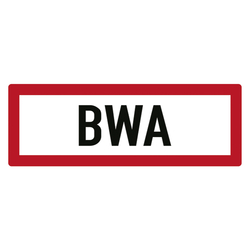 Feuerwehrzeichen BWA DIN 4066