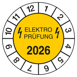 Pr&uuml;fplakette ELEKTROPR&Uuml;FUNG