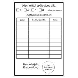 Pr&uuml;fnachweis L&ouml;schmittel erneuern