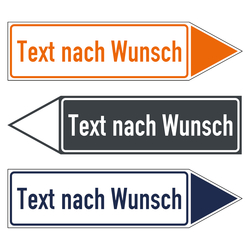 Wegweiser Pfeil mit Wunschtext