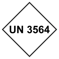 UN-Aufkleber mit UN 3564