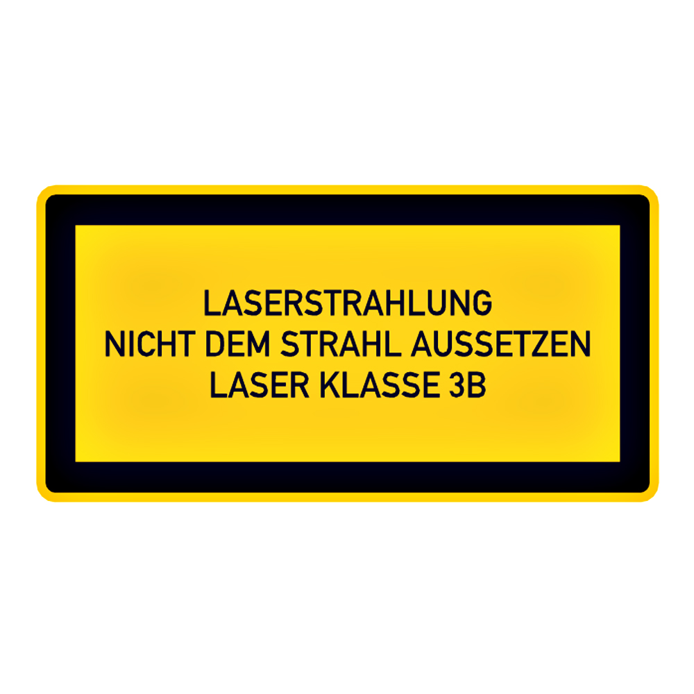 Warnschild Laser Klasse 3B - 30x45cm Kunststoffschild 'Nicht Dem Strahl Aussetzen'