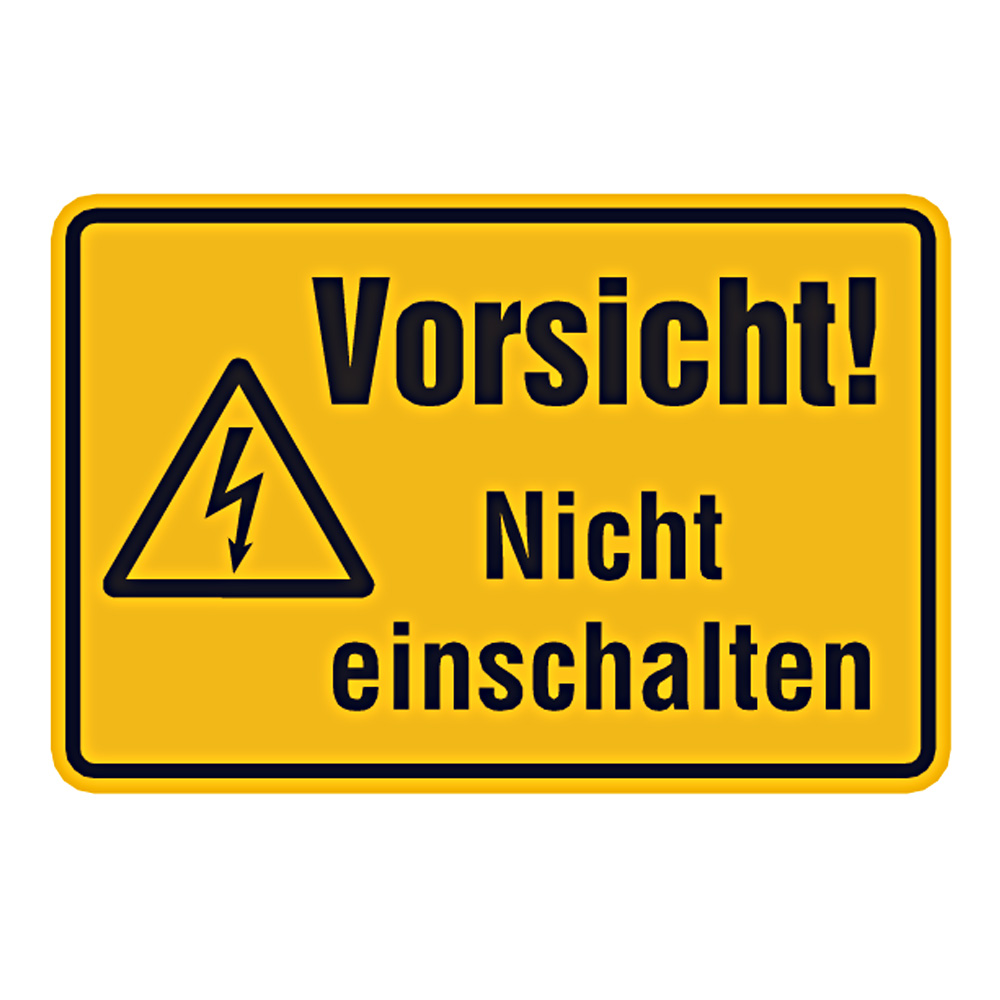 Horizon Box Lässt Sich Nicht Einschalten Warnschild "Vorsicht! Nicht einschalten" - Aufkleber-Shop
