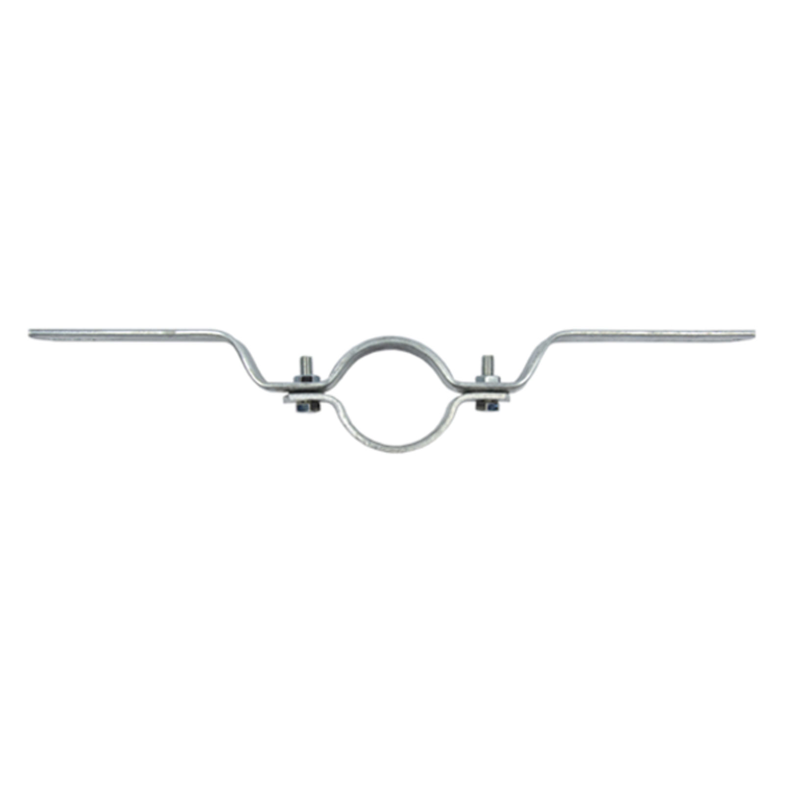 Rohrschelle ø60 Mm Feuerverzinkt – Mit 500 Mm Lochabstand, Inkl. M8x25 Schrauben, Für Schilder & Rohre