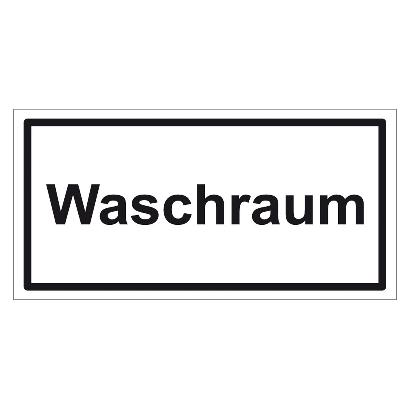 Türhinweisschild "Waschraum" 3er Pack Folie selbstklebend, ab 2,72