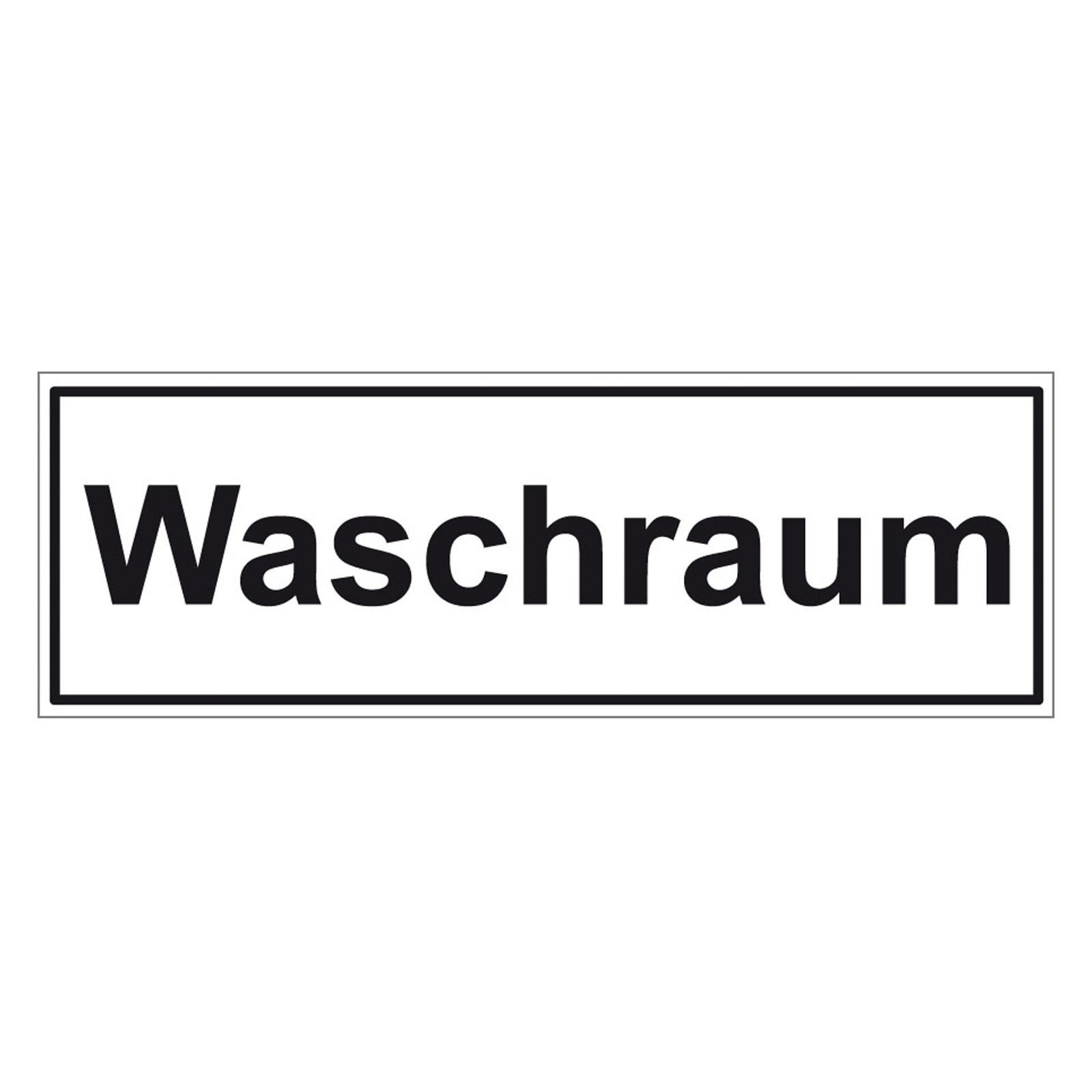 Türhinweisschild "Waschraum" 3er Pack Folie selbstklebend, ab 2,72