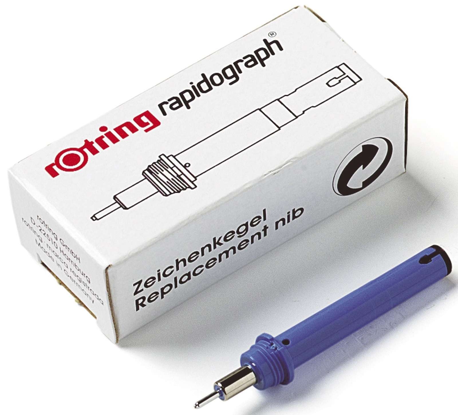 Rotring Zeichenkegel Rapidograph, Tuschefüller 0,5 mm, 16,92
