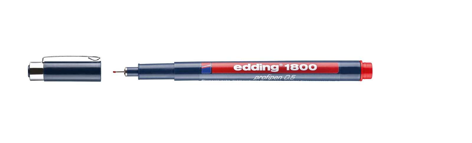 Edding 1800 Profipen Set 4 Penne A Pigmenti - 0,3 Mm, Nero, Blu, Rosso, Verde - Per Disegno Tecnico E Illustrazione - 3