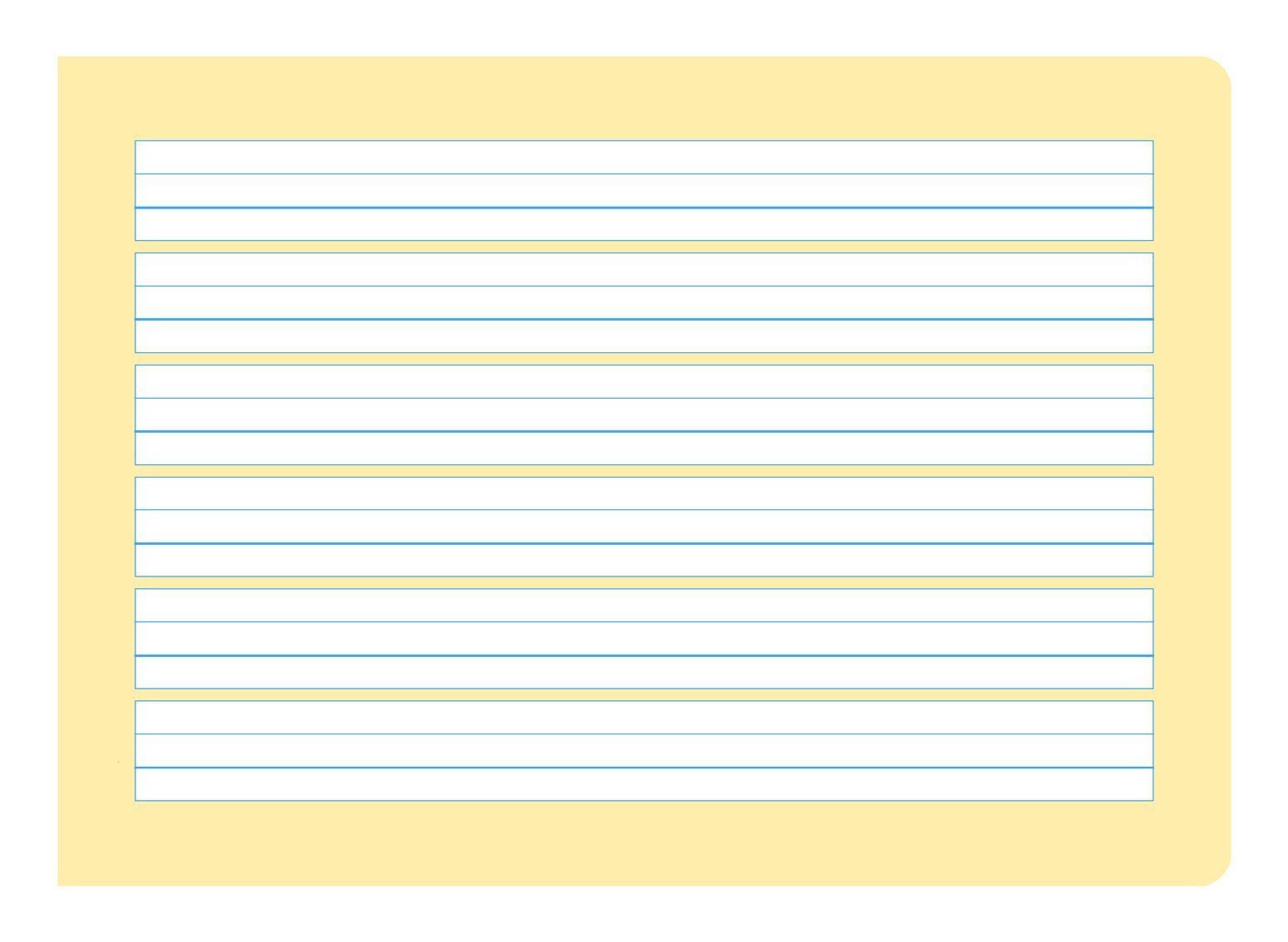 Formati® Schreibheft S.3 - A5 quer 20 Blatt 80g/qm 6/6/6mm liniert, 2,38