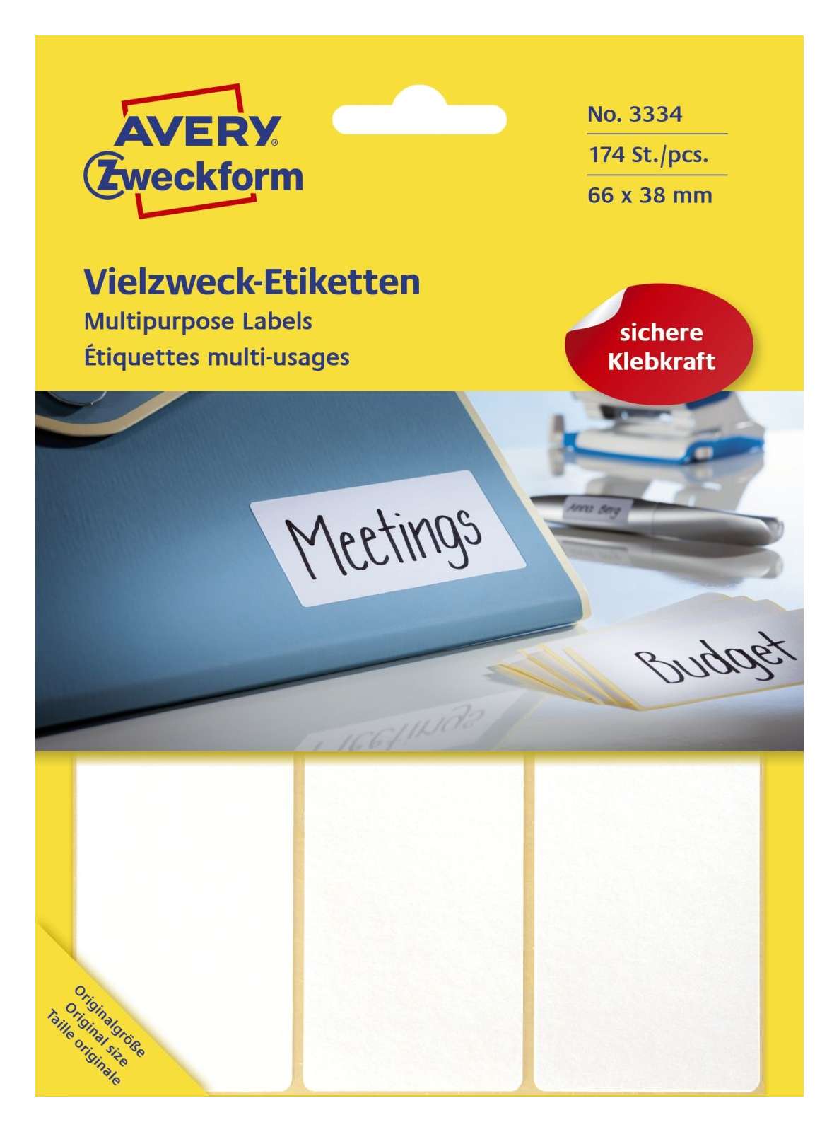 AVERY Zweckform Adress-Etiketten 3349 - 280 Etiketten 102x38mm