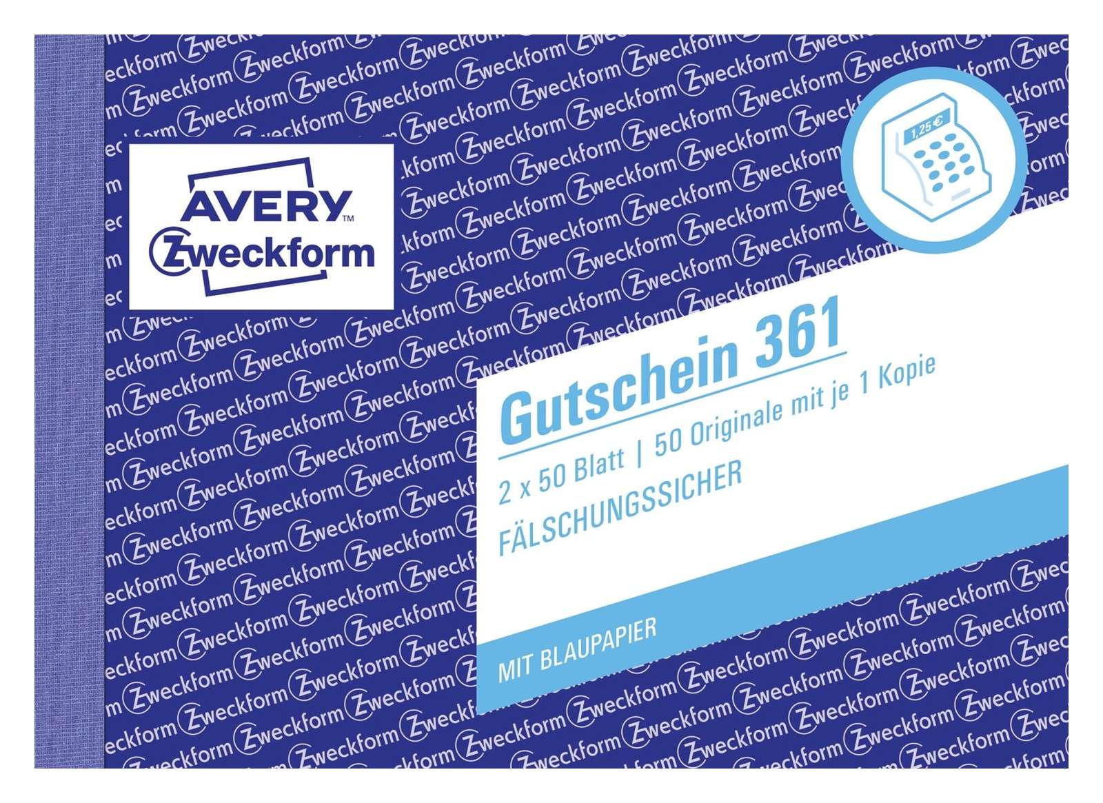Avery Zweckform 313 Erste Hilfe Meldeblock, A6 quer, 50 Originale, 50 Blatt