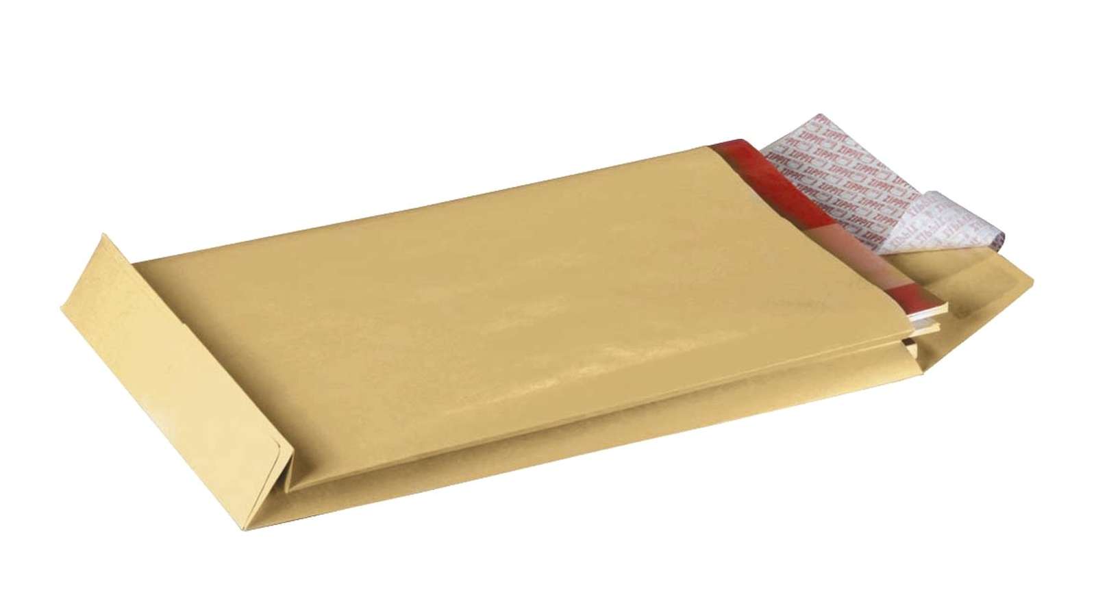 250 St. C4 Faltenversandtaschen Braun Stehboden Und 20 Mm Falte 130 Gr. Kuvert 229x324x20 Mm Haftklebend Briefumschläge HK Briefhüllen