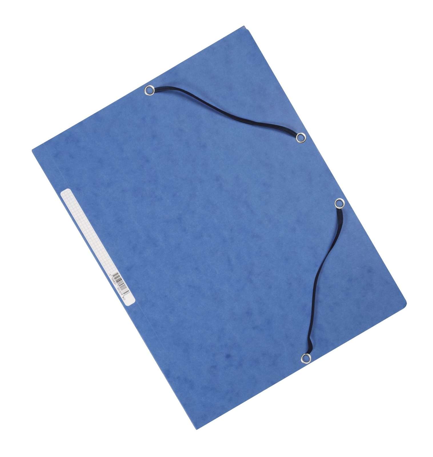 DOHE Eckspanner Aus PP – Durchsichtige DIN A4 Mappe Mit Spanngummis & 3 Klappen (blau, 450 Mikron)