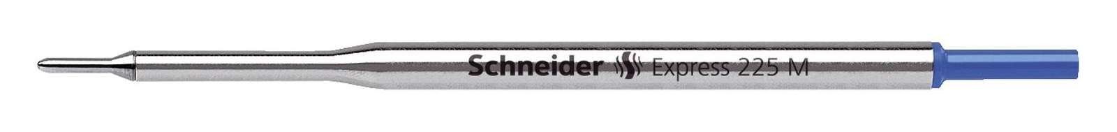 Schneider Express 225 M Kugelschreiberminen – 10er Pack Blau, Dokumentenecht, Medium-Strich, Premium-Großraummine