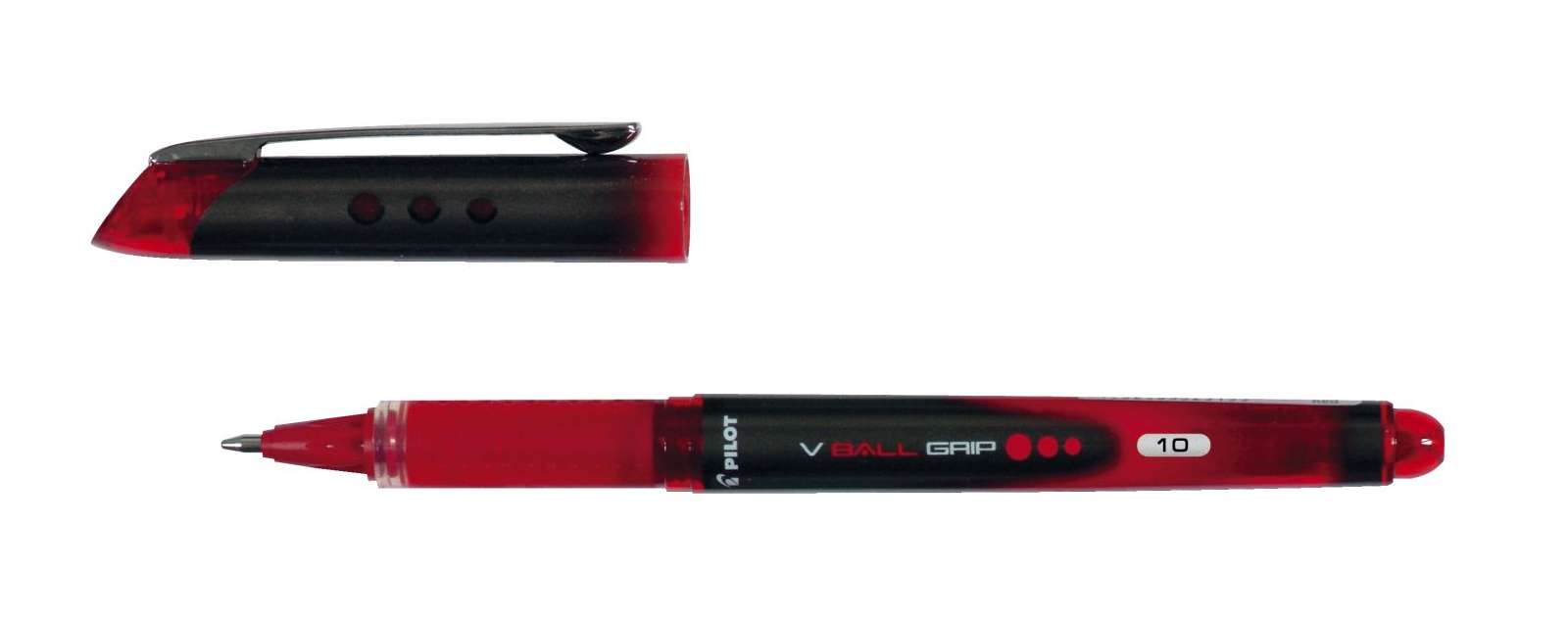 Pilot Tintenroller V-Ball 2254002 – Rot, 0,5 Mm Strichstärke, Mit Gummi-Griff!